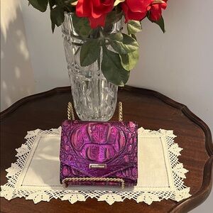 Like new - Brahmin Veronica Mini tri-fold wallet purple potion.